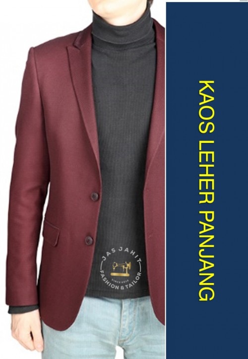 Jas Pria Kaos Turtleneck