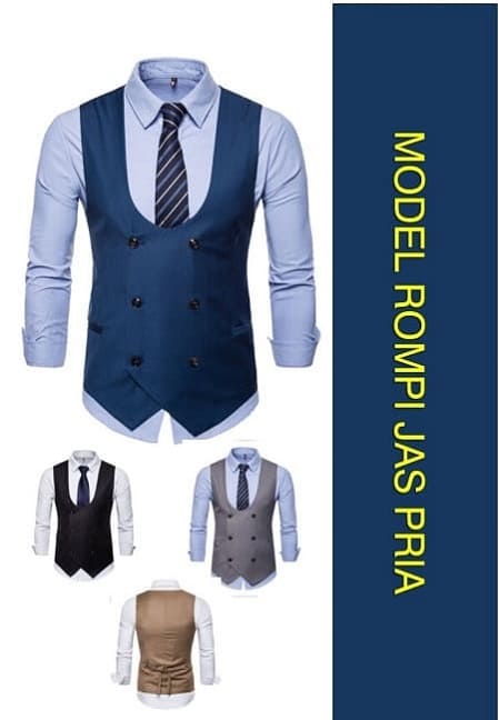 Jas Pria Rompi Jas Pria Modern Terbaik