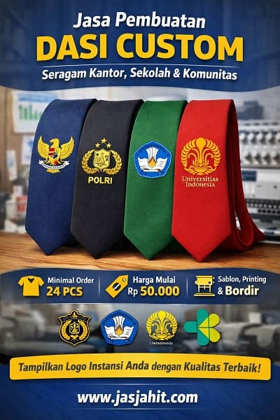 Jas Pria Jasa Pembuatan Dasi Custom